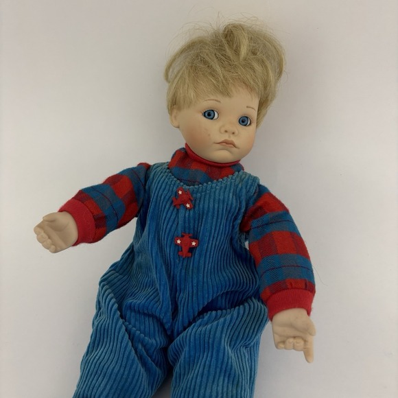 The Ashton-Drake Galleries Other - Ashton Drake Cody Porcelain Doll Corduroy Overalls READ